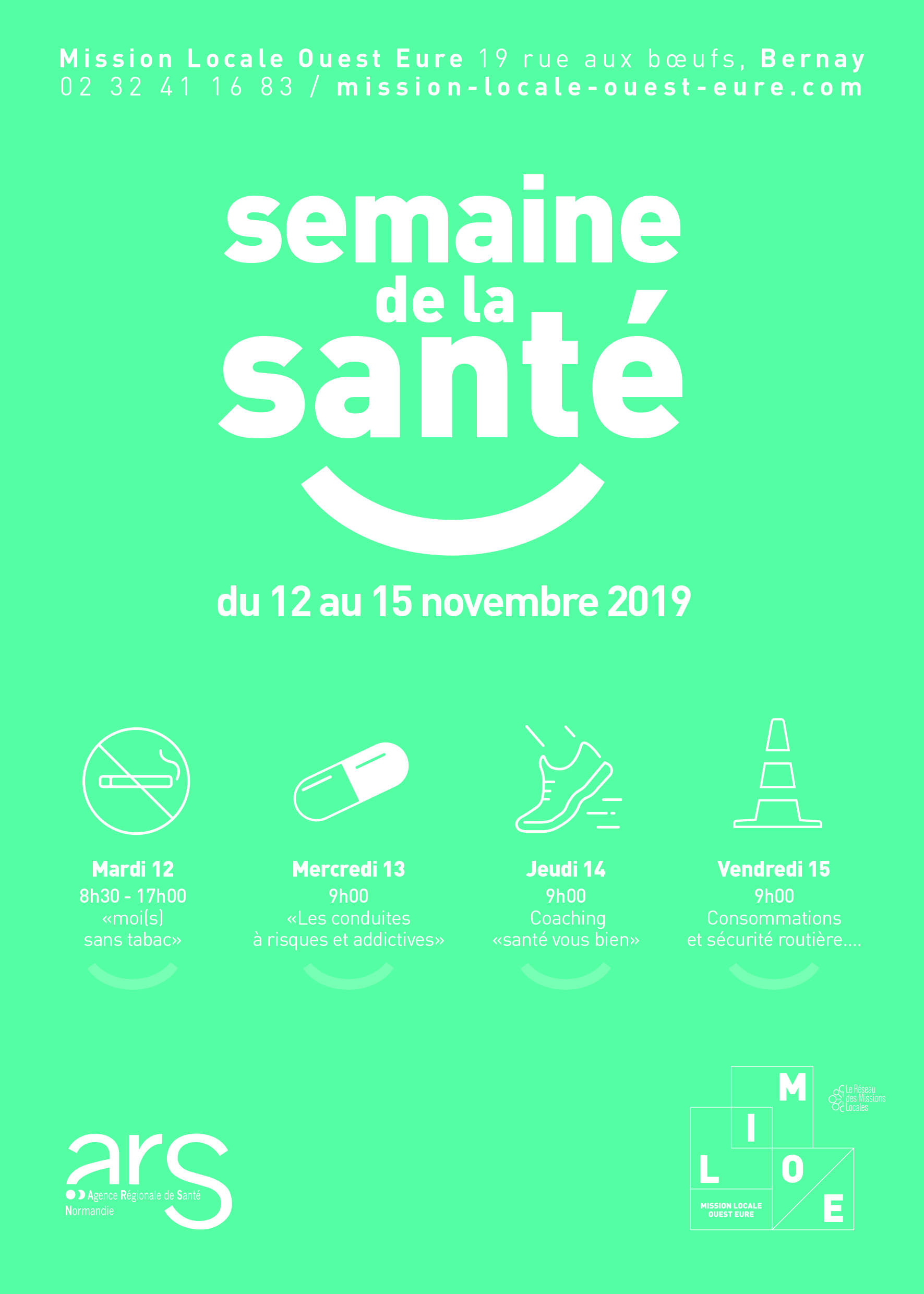 La Semaine de la Santé – BERNAY | Mission locale ouest eure